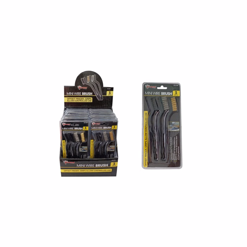 Mini Wire Brushes 3 Piece Set