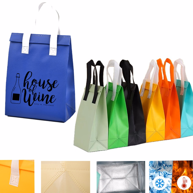 Food Delivery Tote Bag Takeout Carrier with Handles
