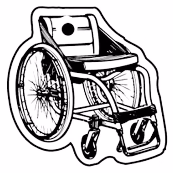 Wheelchair Key Tag - Spot Color