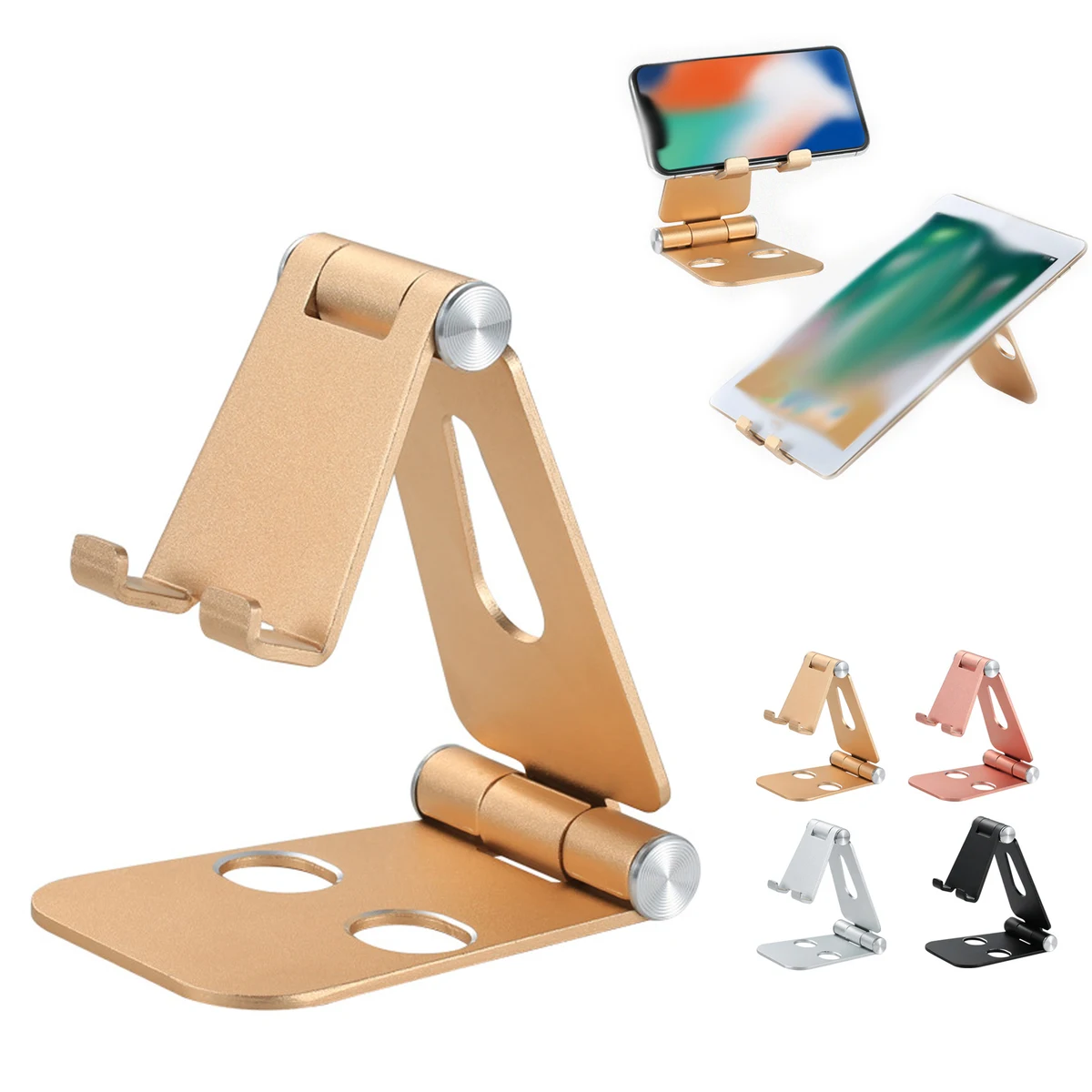 Aluminum Adjustable Desktop Phone/ Tablet Stand Holder 1