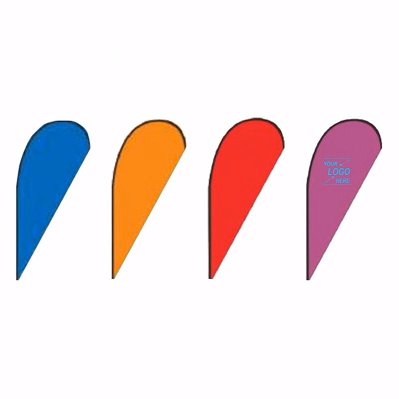 6' Double Sided Fabric Teardrop Flag Banner