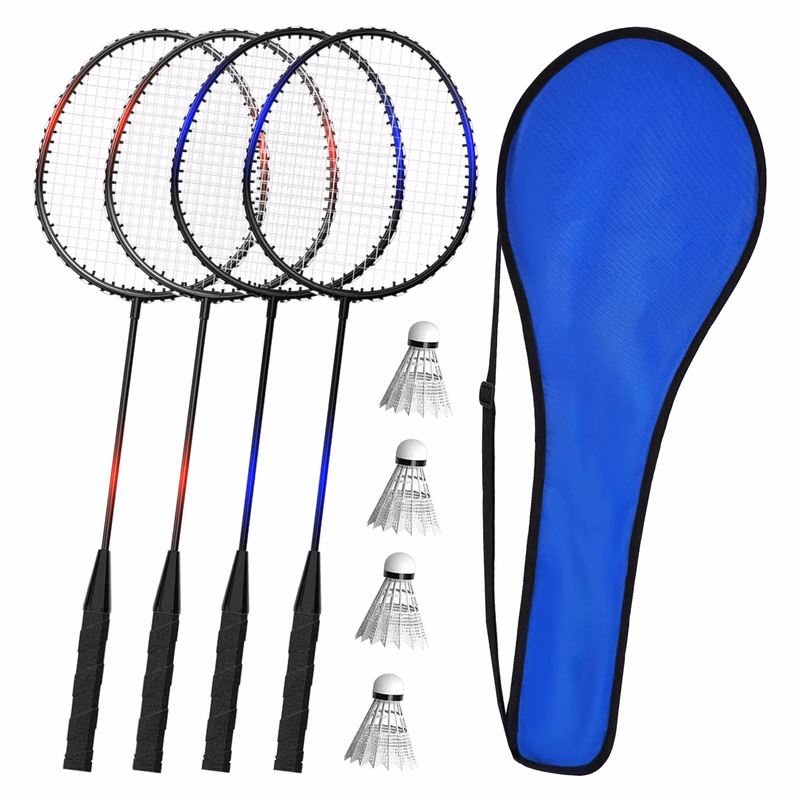 2-4 Player Badminton Rackets Set