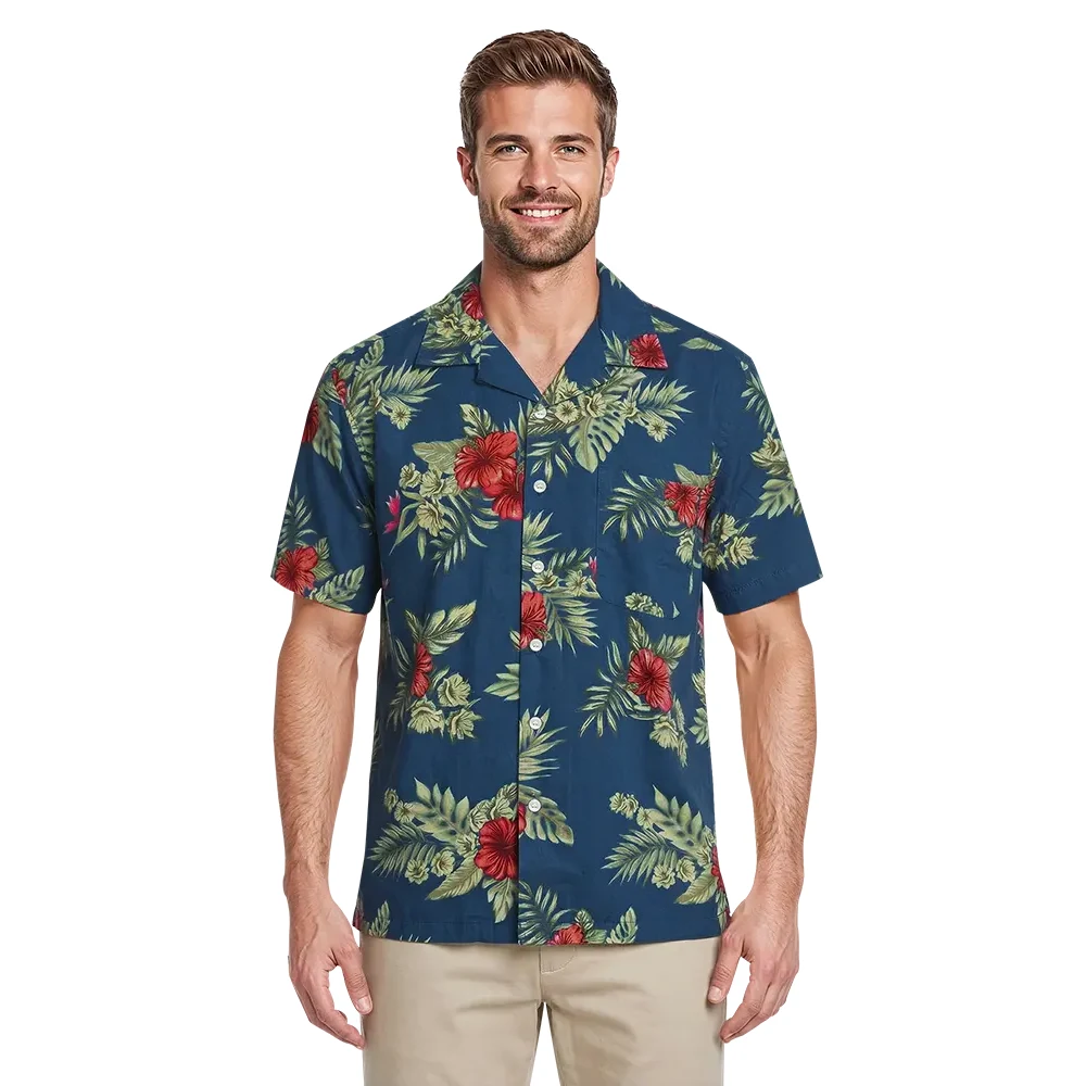 Floral Print Camp Shirt 1