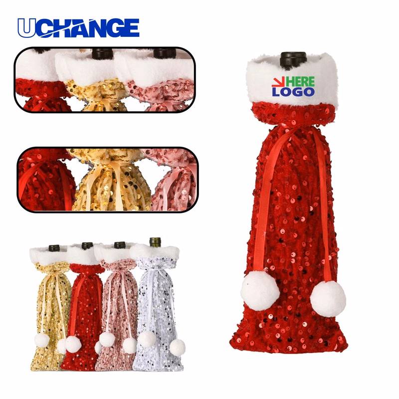 Reversible Sparkle Wine Bottle Sleeve