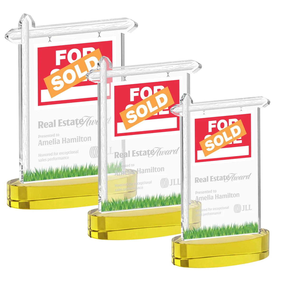 Real Estate Award on Alberton Base - Gold 1