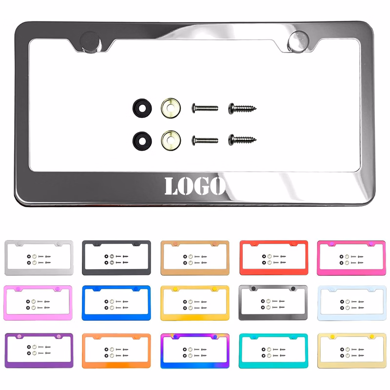MOQ 50pcs Metal License Plate Frame
