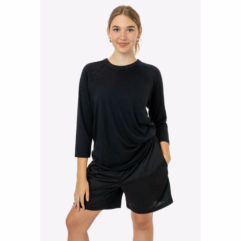 3.8 OZ POLY COTTON 3/4 SLEEVES RAGLAN