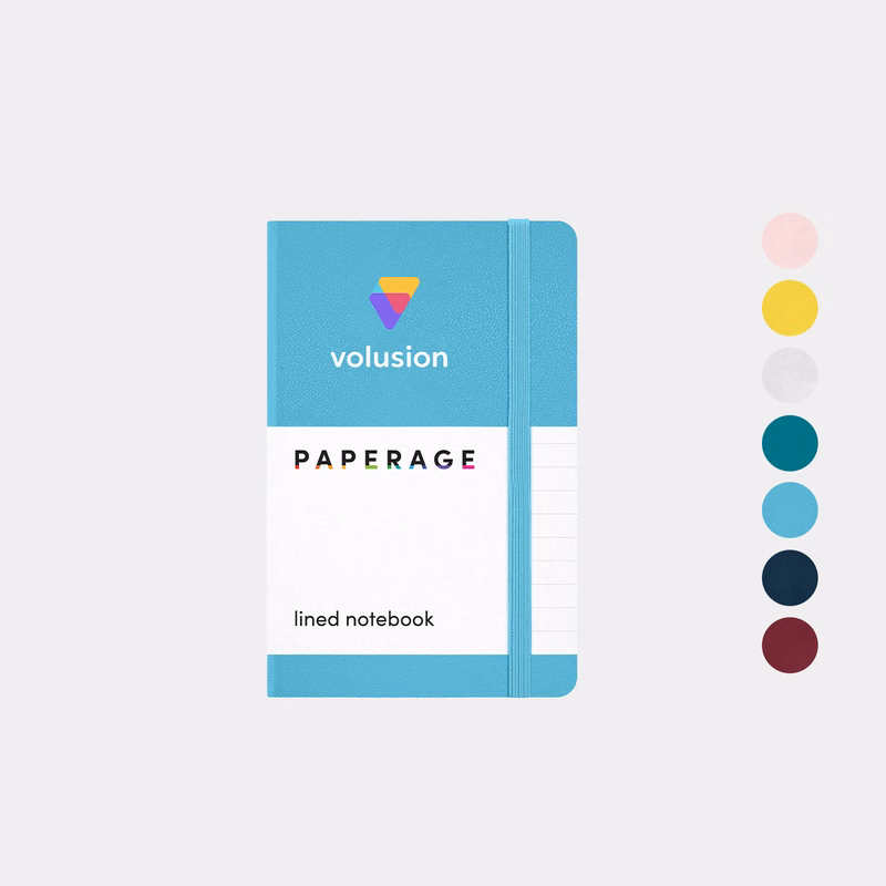 PAPERAGE® Pocket-Size Leather Journal Notebook with 160 Pages