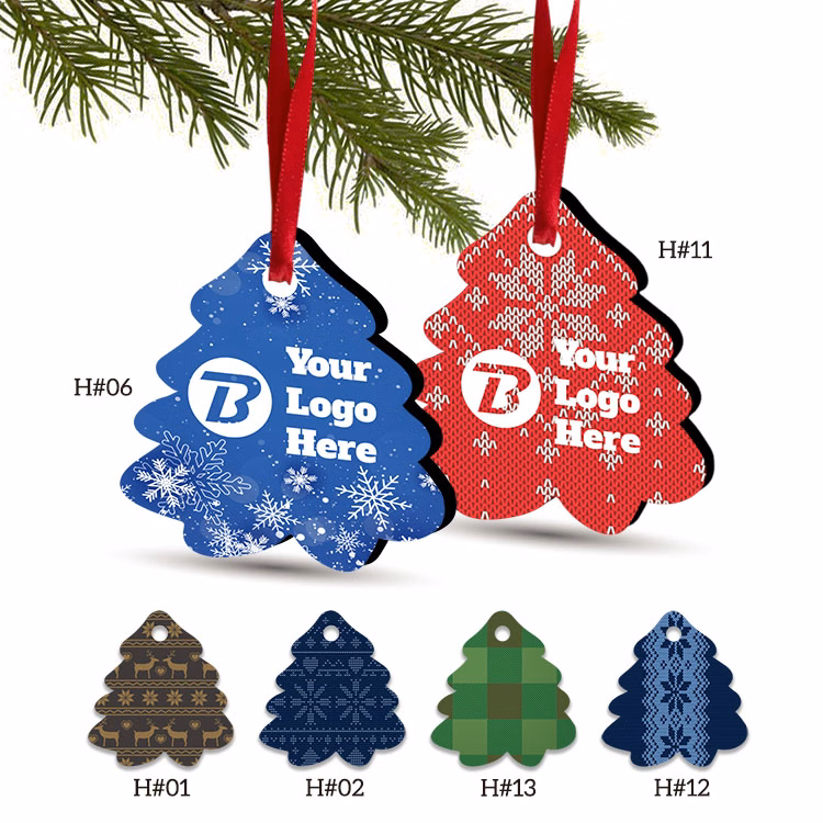 3" Full Color Christmas Ornament - Tree