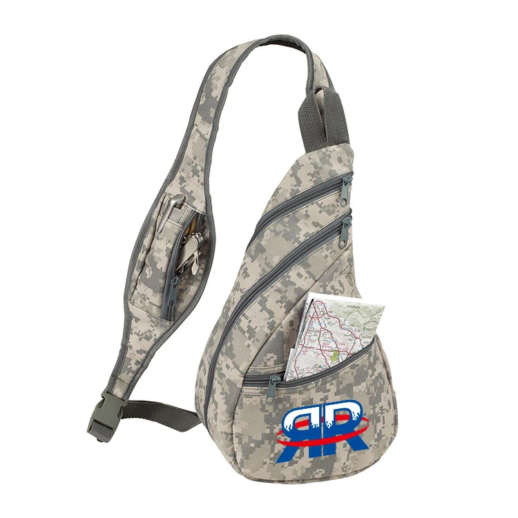 600D Polyester Digital Camo Crossbody Sling Backpack 1