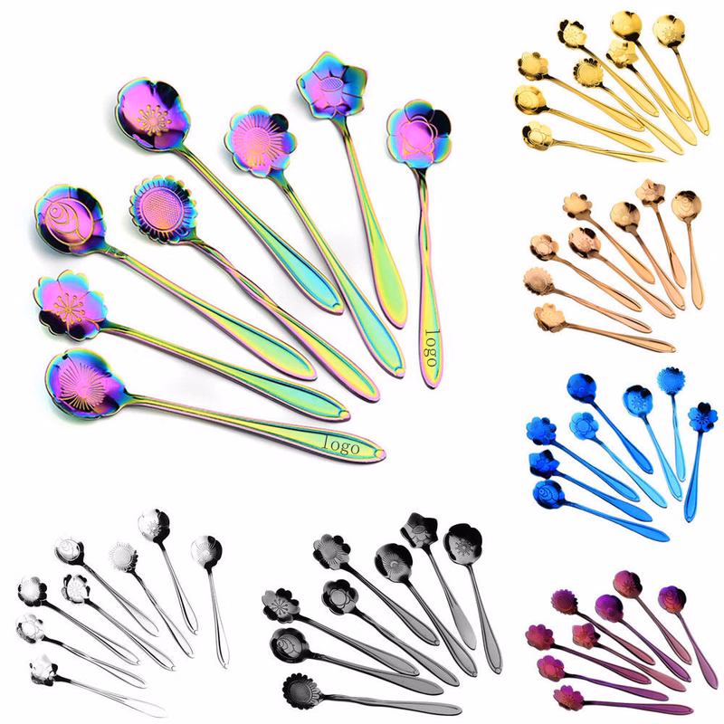 Flower Shape Stainless Steel Spoon