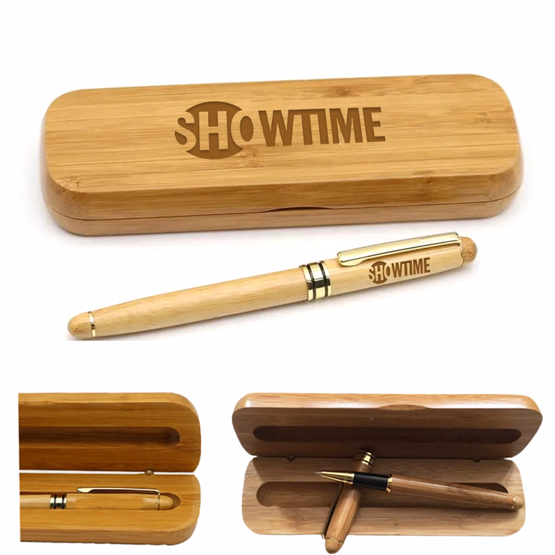 Executive Wooden Rollerball Pen Set