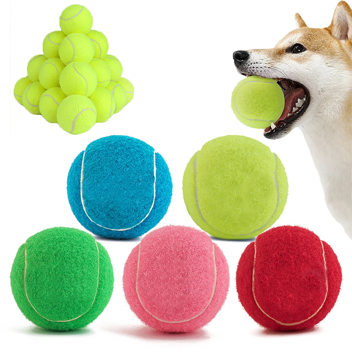 MOQ 100pcs Pet Fetch Toy Tennis Ball 1