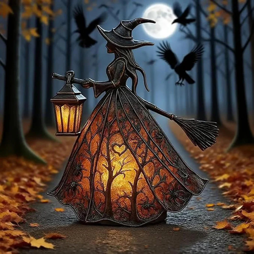 Halloween Witch Lantern Decor 1