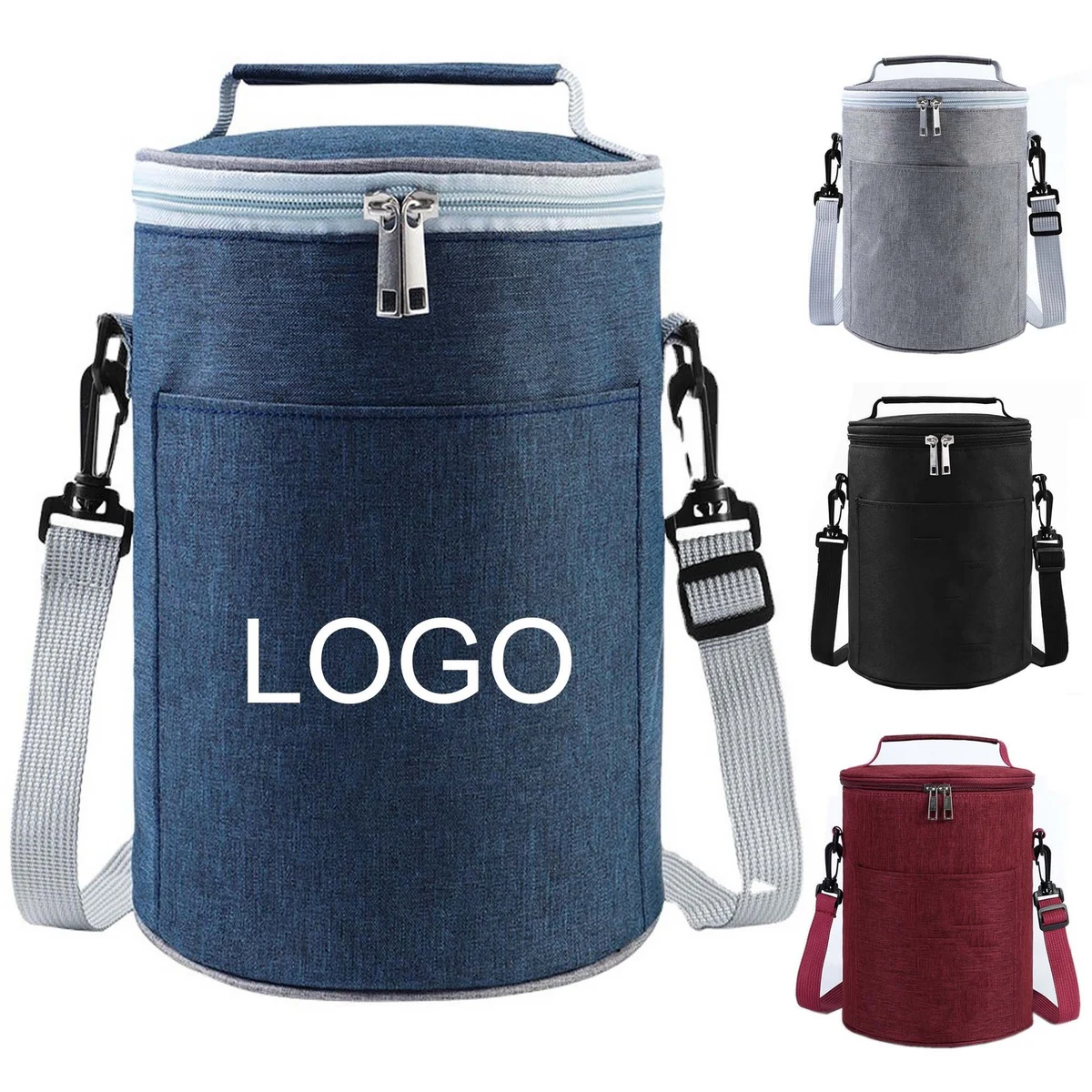 Aluminum Foil Hand-Held Round Insulated Bag 1
