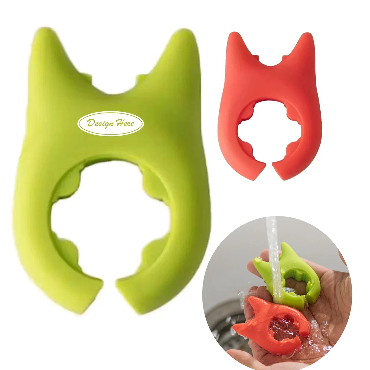 Spoon and Spatula Holder Clip Made of Silicone 1