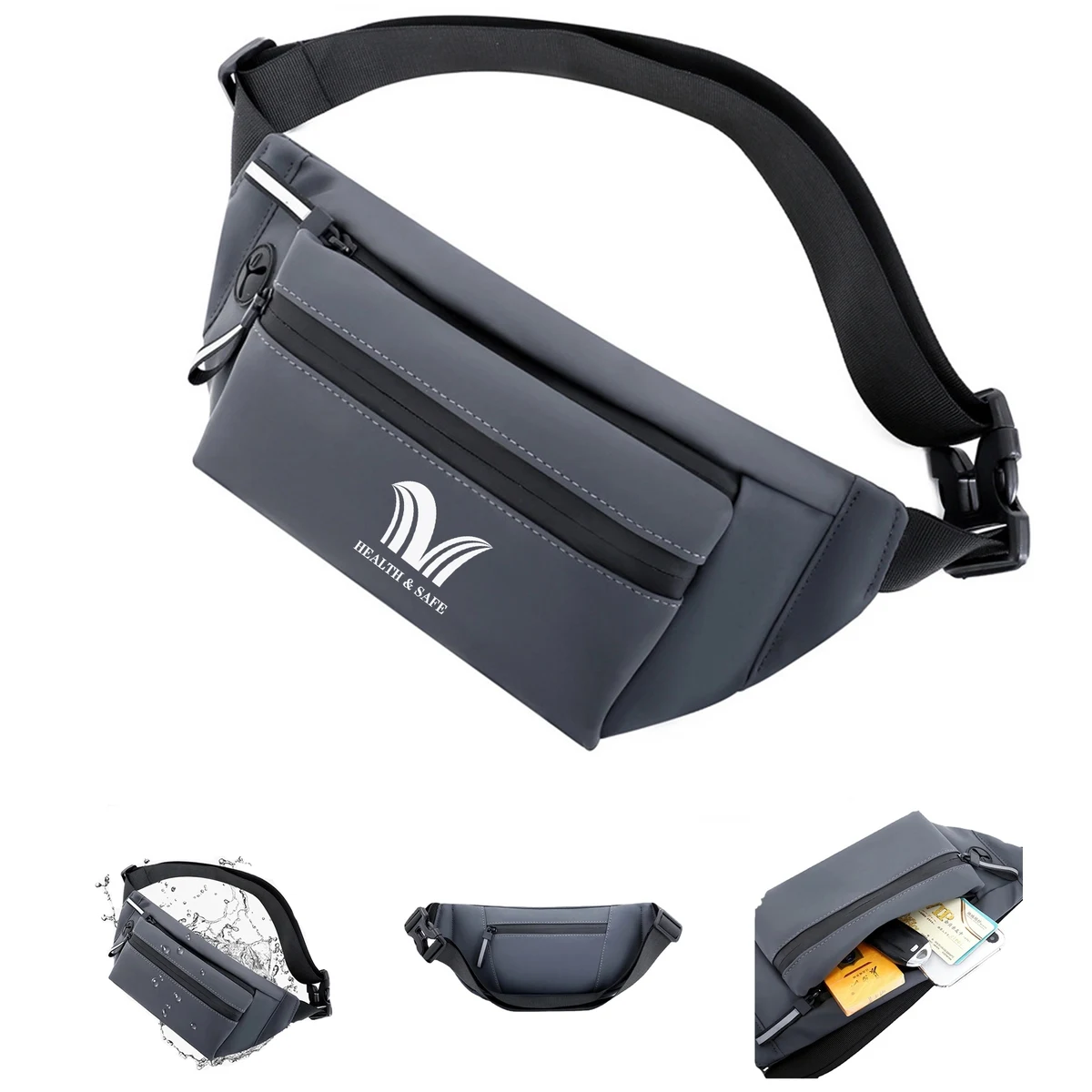 Large Crossbody Leather Fanny Pack 1