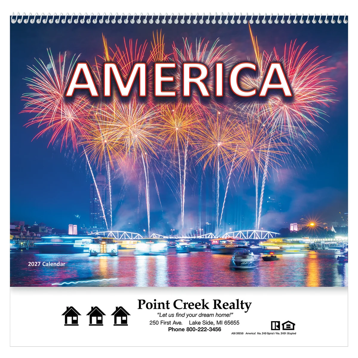 America! Wall Calendar: 2027 Spiral Bound 1