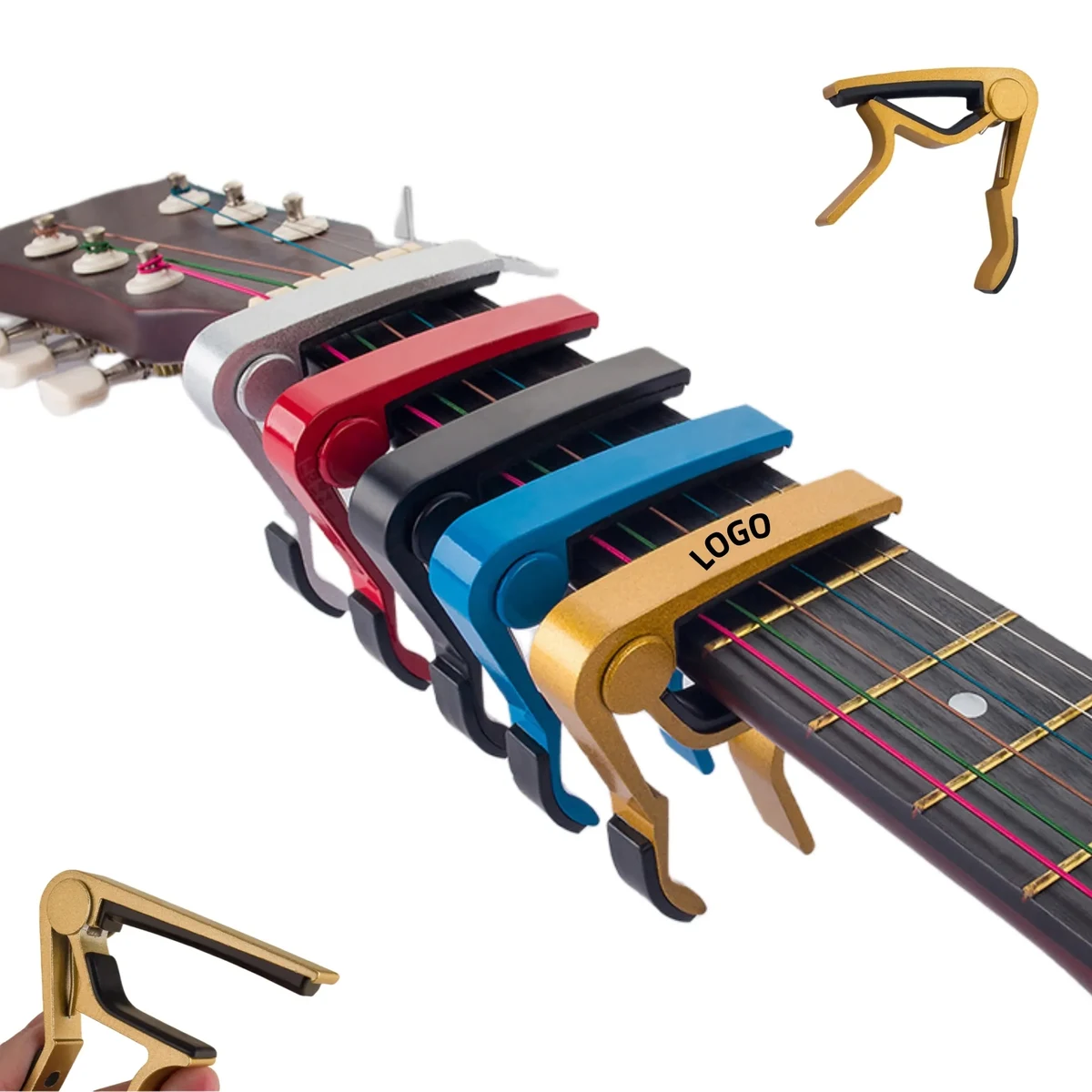 Portable Aluminum Alloy Universal Guitar Capo Clamp 1