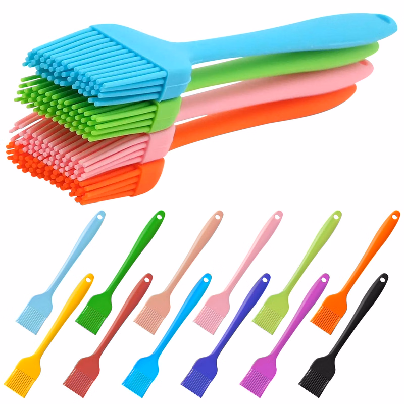 Multi-Colored Silicone Barbecue Brush