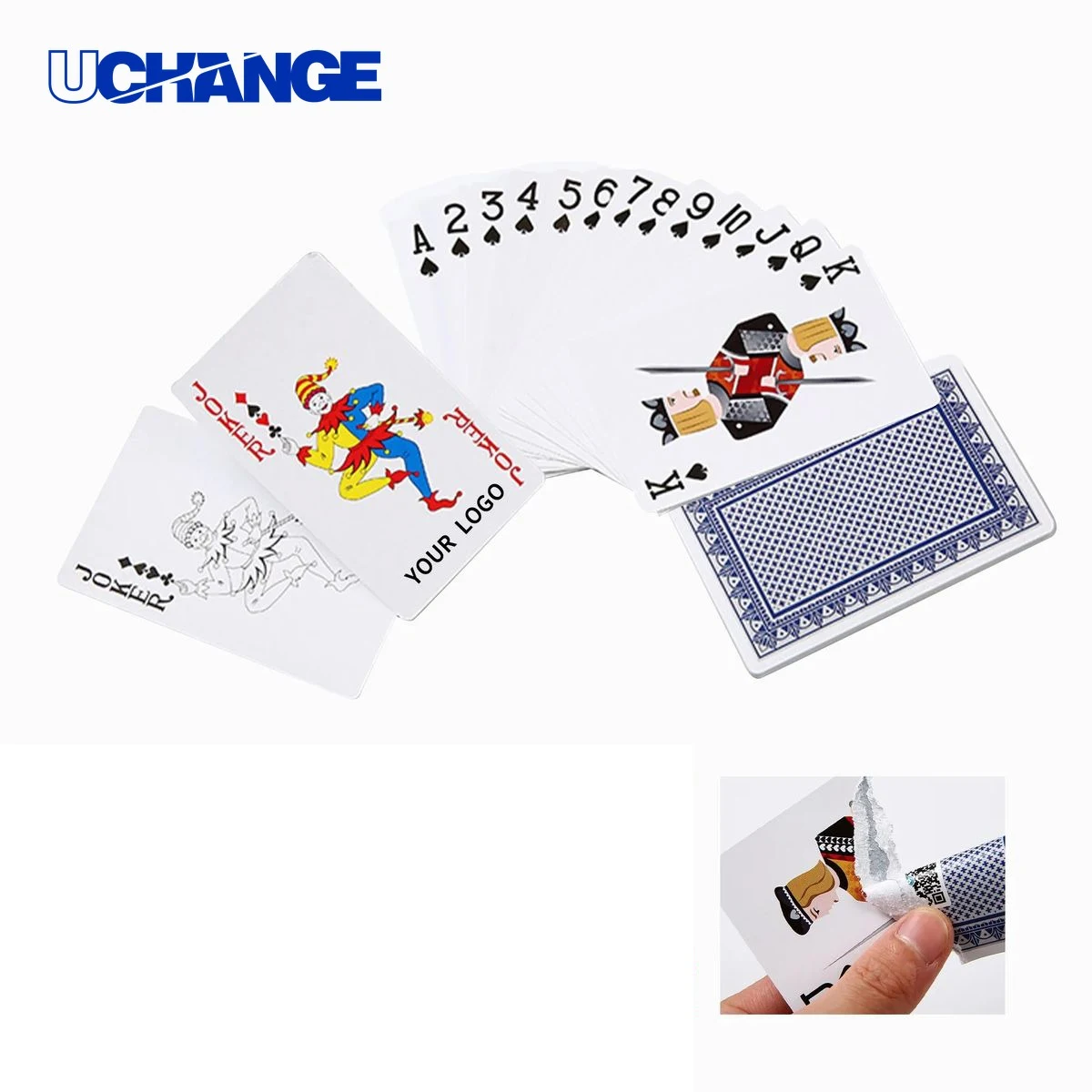 Customized Paper Poker Cards 54 Card Deck 1