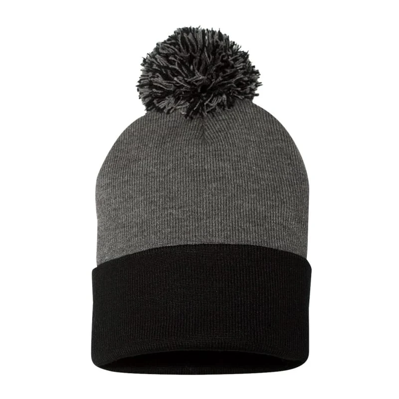 Sportsman 12" Pom-Pom Cuffed Beanie - SP15 1