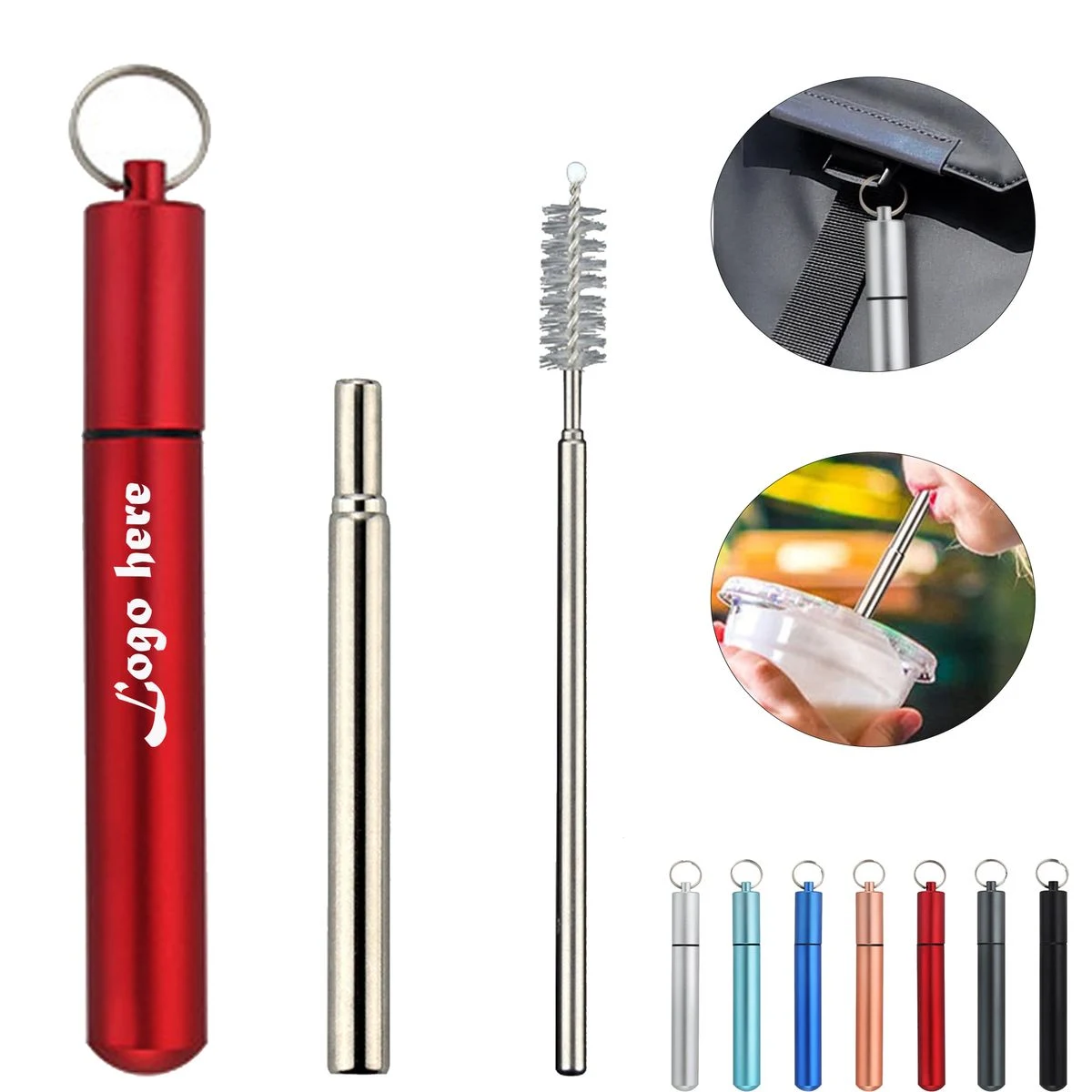 Portable Telescopic Drinking Straw Set 1