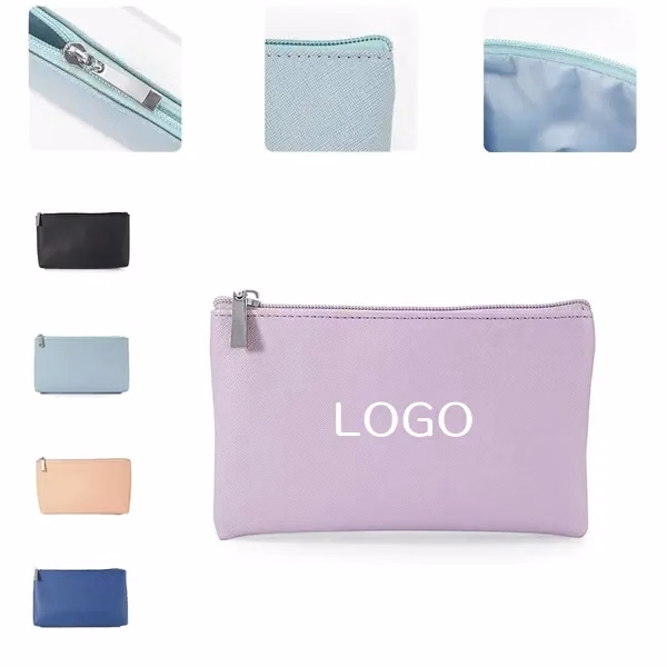 Faux Leather Cosmetic Bag