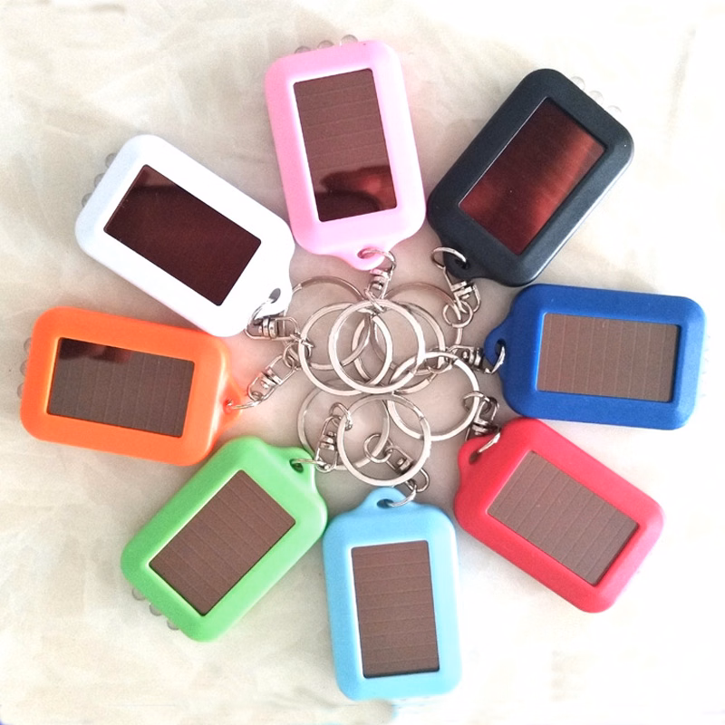 Solar Energy Power Keychain Lamp Light