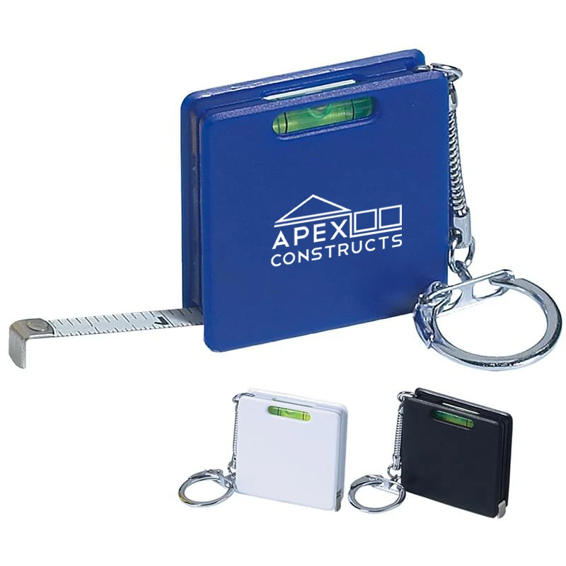 Square Level Tape Measure Key Tag 1