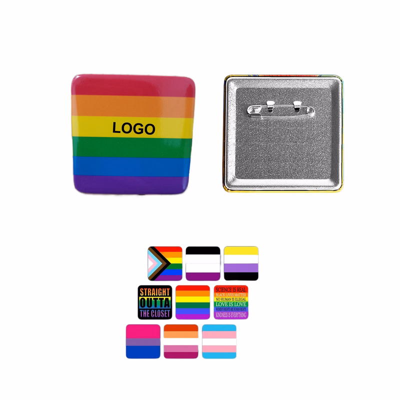 Square Button Pin (direct import)