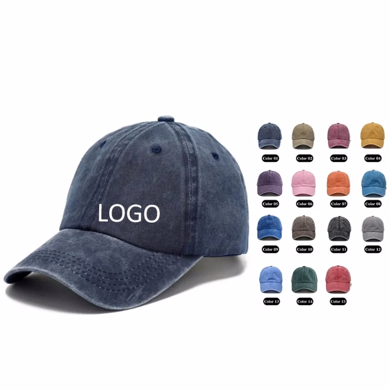 Distressed Cotton Dad Baseball Cap