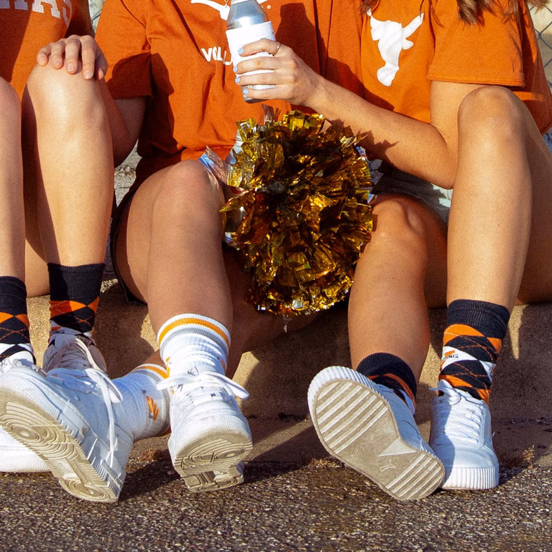 Custom Cheerleading Socks - Cheer with Spirit - American Made