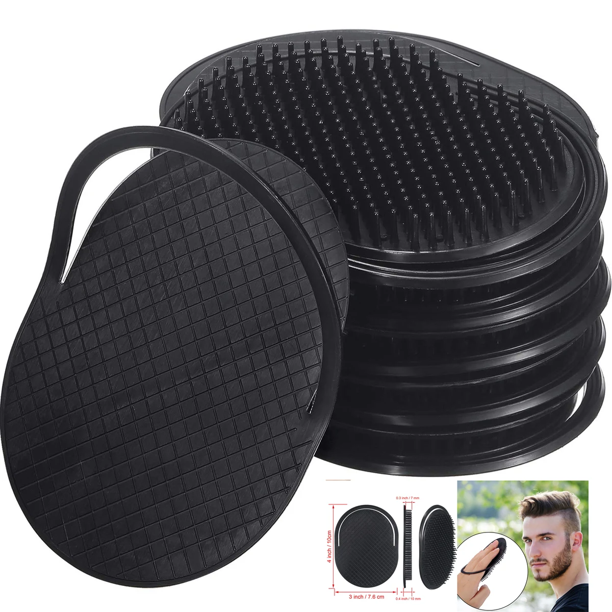 6 Pieces Pocket Palm Comb 1
