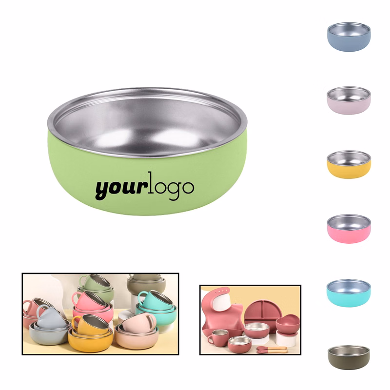 Silicone Stainless Steel Children's Tableware