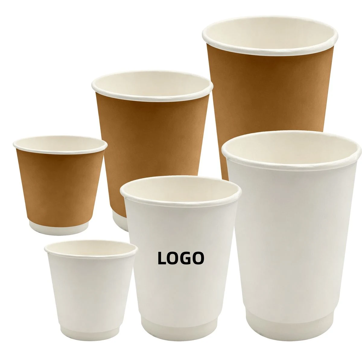 16 oz White Kraft Finish Heat Prevention Cup 1