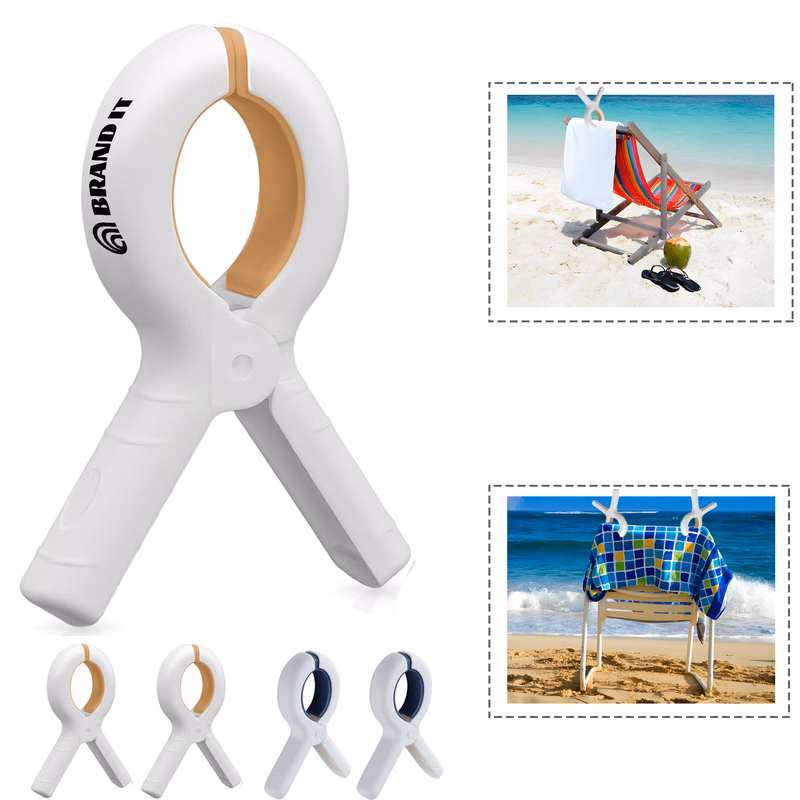 Windproof Beach Chair Towel Seamless Clip