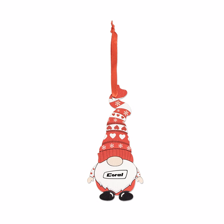 Wooden Gnome Ornament