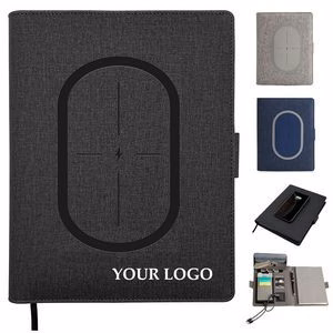 A5 Notebook with Wireless Charger Power