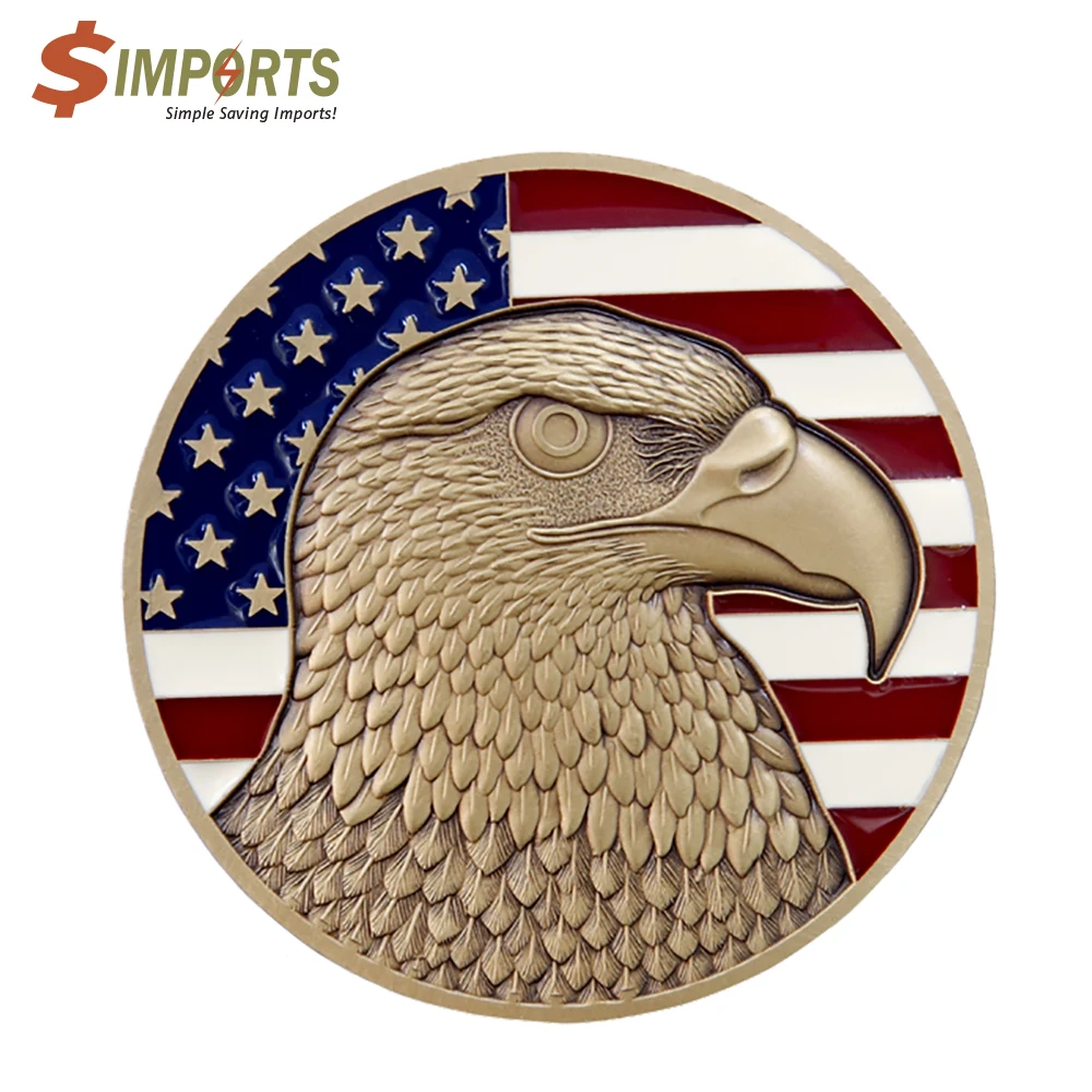 Soft Enamel Brass Coin (Simports) 1