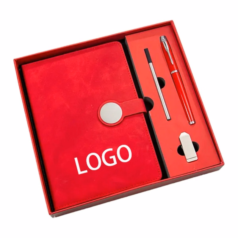 A5 Leather Notebook Pen & 16GB USB Gift Set