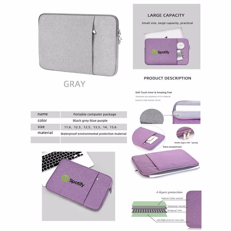 iBank ® Laptop Sleeve Case 11 Inch Water-resistant Protective Fabric Bag