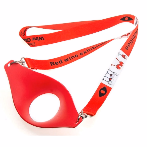 Personalized Lanyard Wine Glass Holder