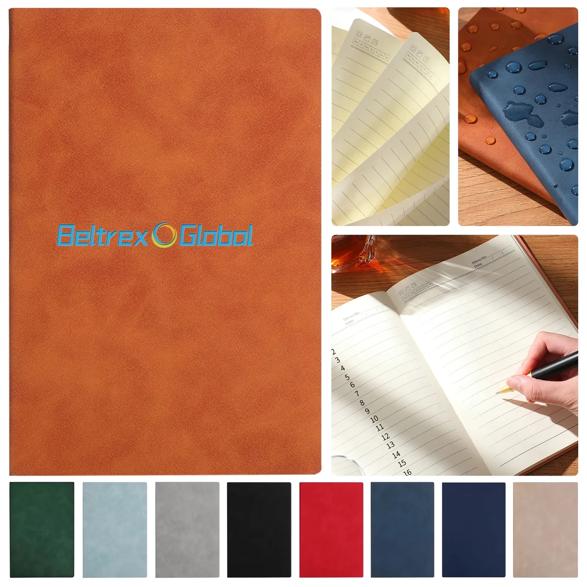 A5 PU Leather Notebook with 200 Writing Pages 1