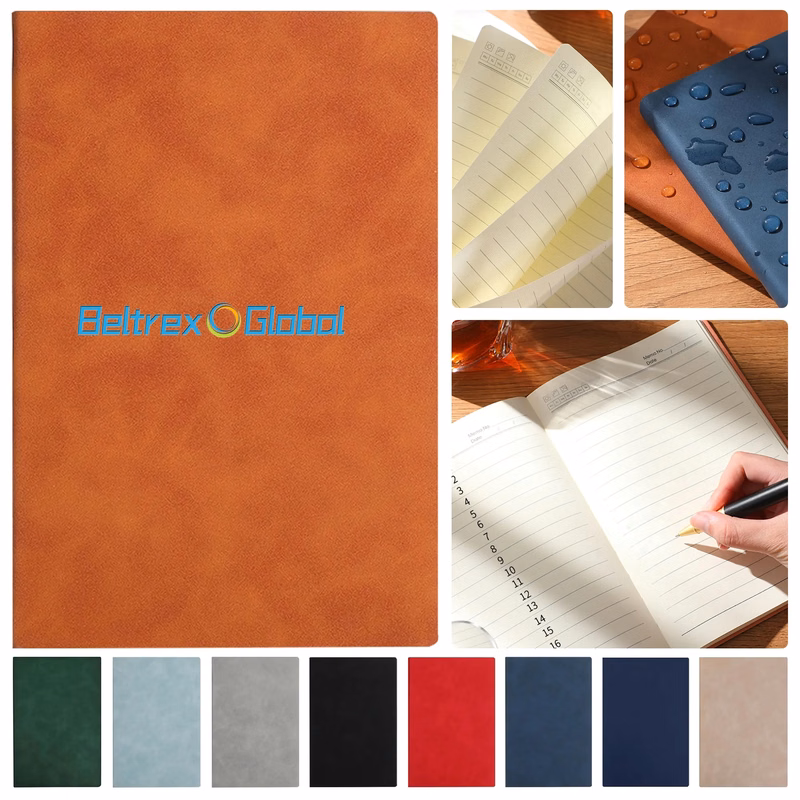 A5 PU Leather Business Notebook, Thickened Design for Meetin
