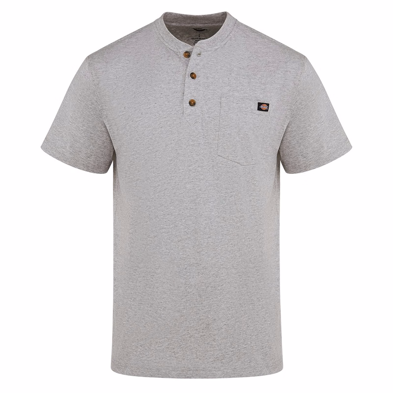 Men's Tall Heavyweight Traditional Short Sleeve Henley - WS51T
