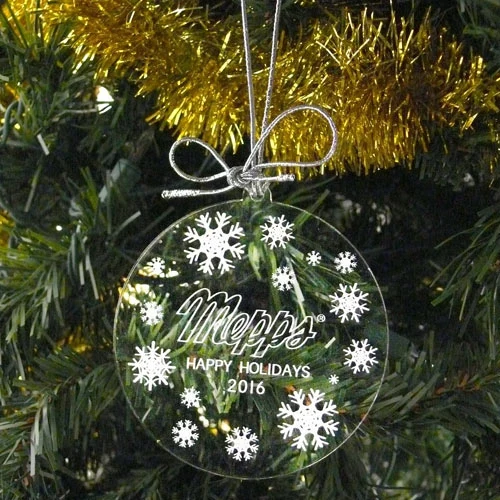 Acrylic Ornament - Circle Snowflakes 1