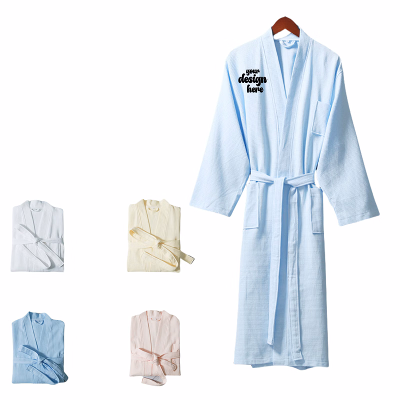 Premium Cotton Waffle Bathrobe