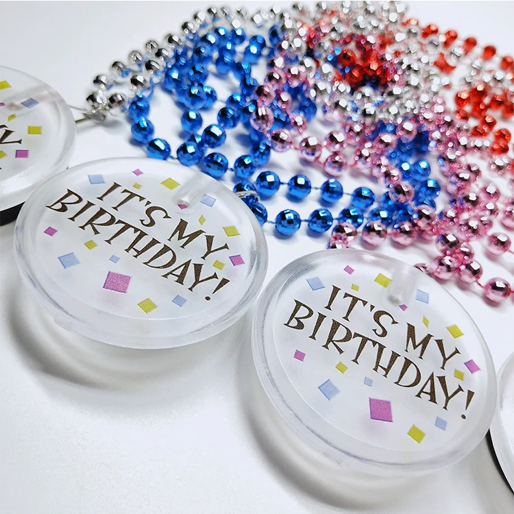 Round LED Badge Necklace 1