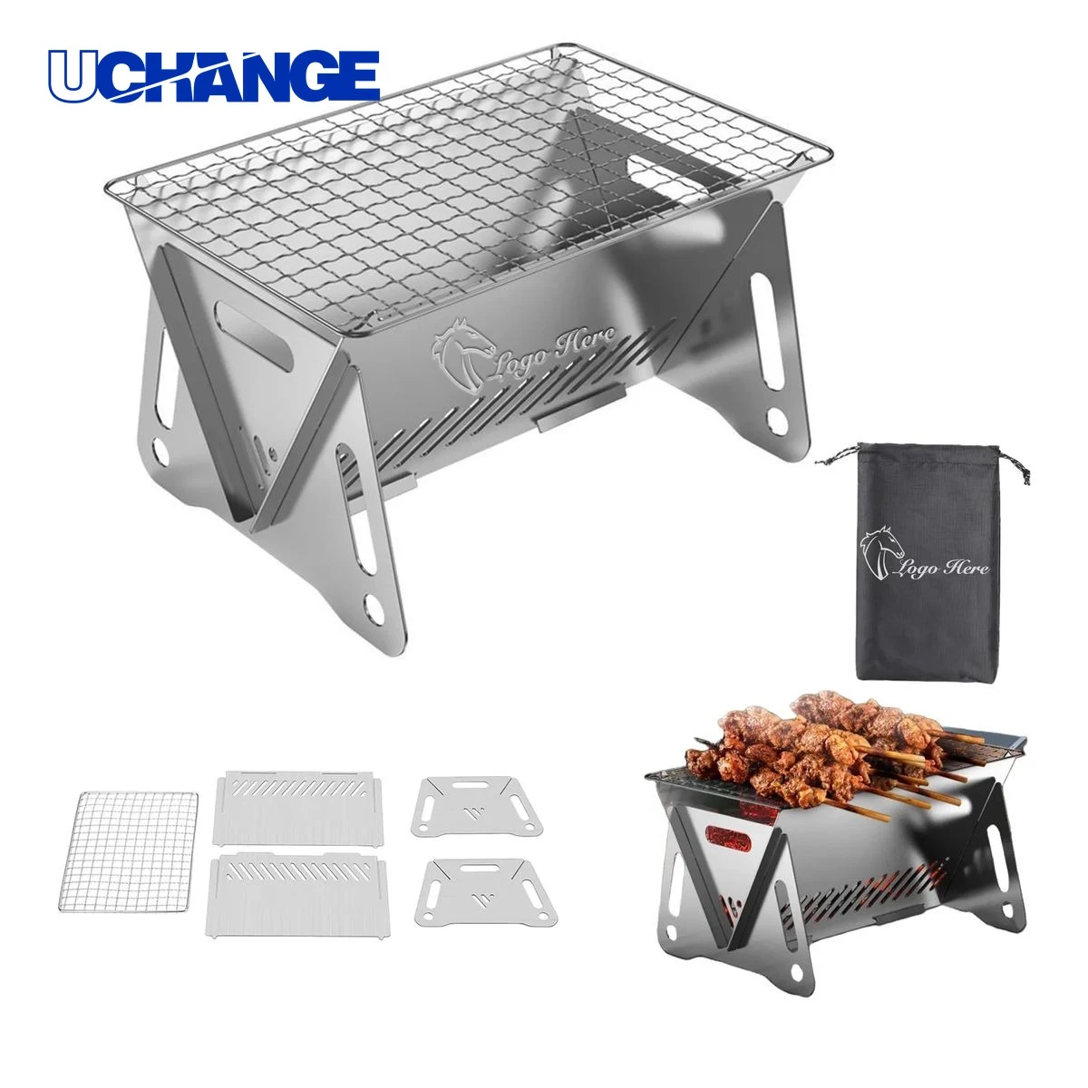 Portable Charcoal BBQ Grill 1